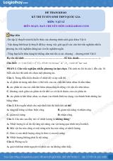 Đề tham khảo thi Vật lí THPT (Đề số 6) - có lời giải chi tiết